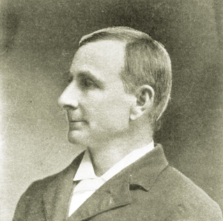 A black and white portrait of ɫ founder Addison Clark in 1897